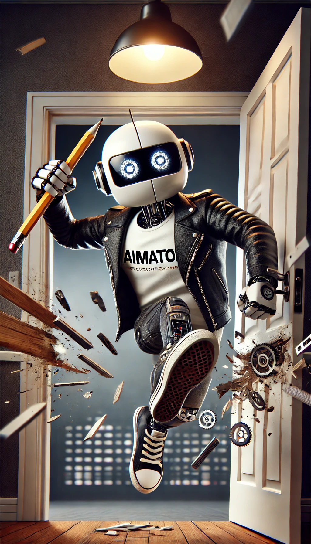 AIMATOR is back!
<Aimator robot crushing the door>